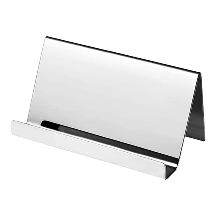 ZT7414 304 Stainless Steel Mirror Desktop Name Card Storage Rack
