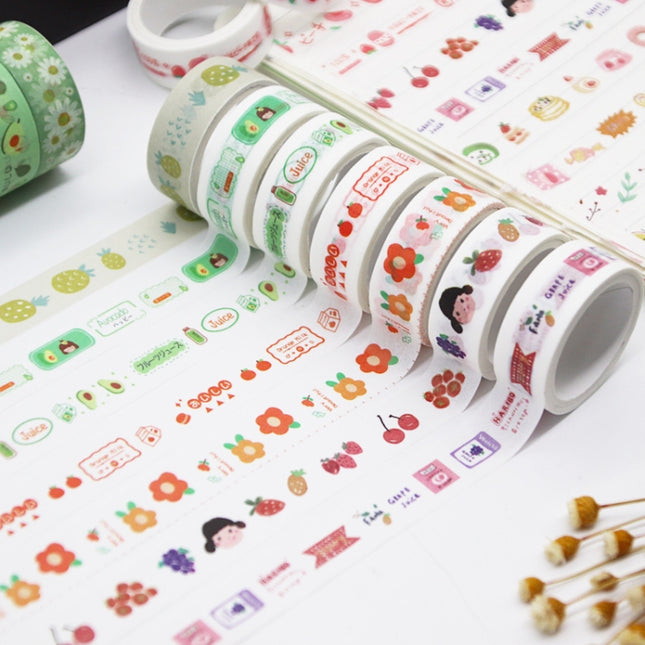 42001 Cartoon Pattern Hand Account Tape Set Diary Handbook DIY Washi Material