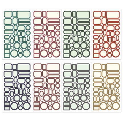 1 Sets Handbook DIY Vintage Text Sticker Material Pack