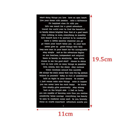 1 Sets Handbook DIY Vintage Text Sticker Material Pack