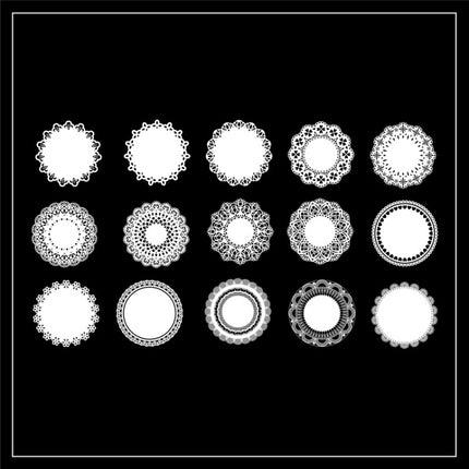 1 Sets Sun Moon Stars Vintage Lace Children Handbook Material