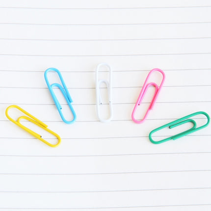 Deli 0024 100 pcs/box 2.8cm File Classification and Storage Color Paper Clips