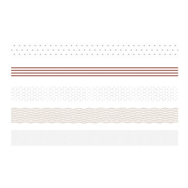 5rolls /Box 3m Washi DIY Decoration Handbook Tape Set