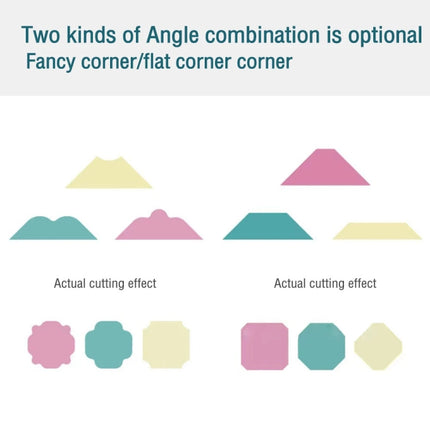 3 In 1 Fancy Corner Cutter Multi-angle Corner Cutter Chamfering Embosser