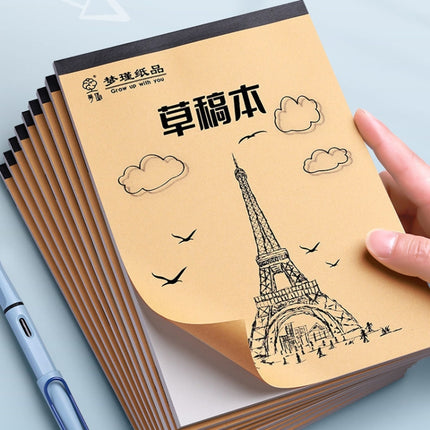 100 Pages /Book Thickened Glue Binding Draft Book Students Multipurpose Blank Sketch Paper