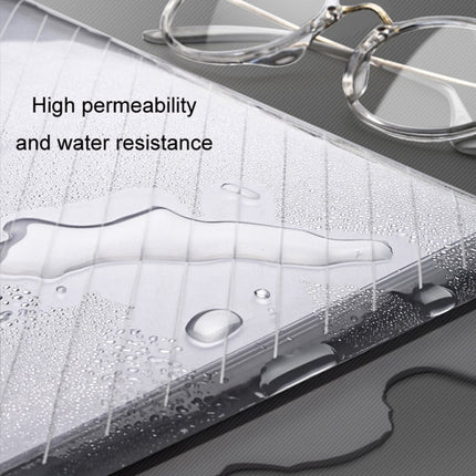 10pcs A4 Waterproof Transparent Thickened Folder Archive Bag