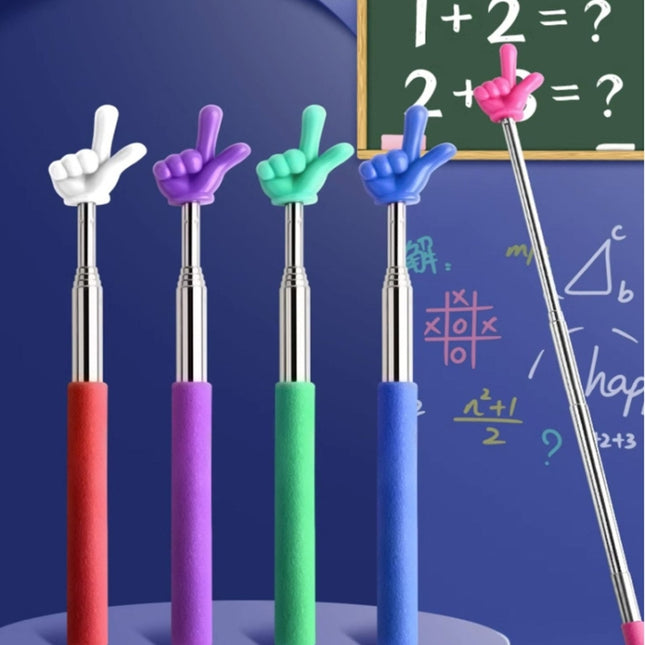 Retractable Teacher Pointer Extendable Finger Pointer Stick for School