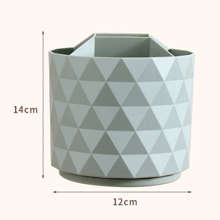 Desktop Rotating Pen Holder Large Capacity Stationery Storage Box Makeup Brush Storage Bucket