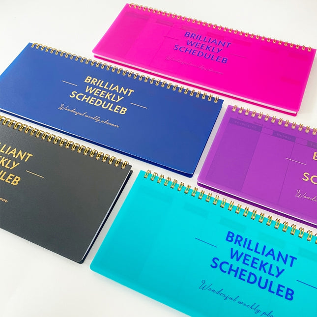 60 Sheets Undated Metal Coil Weekly Planner Notepad Schedule Book To Do List