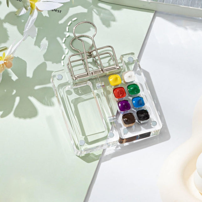 Mini Portable Watercolor Acrylic Box For Sketching