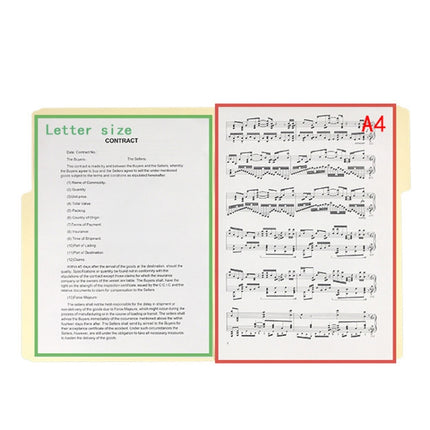 100sheets /Box Letter Size File Folder 1/3-Cut Tab Manila Folders