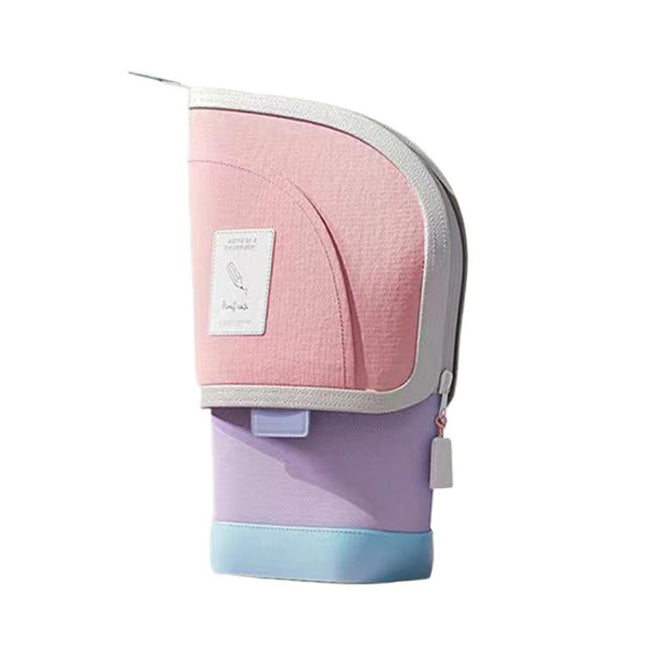 Vertical Pencil Cases Expandable Large Capacity Desk Stationery Organizer For Students