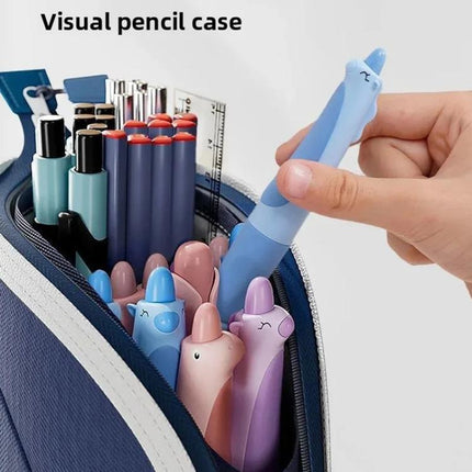 Vertical Pencil Cases Expandable Large Capacity Desk Stationery Organizer For Students