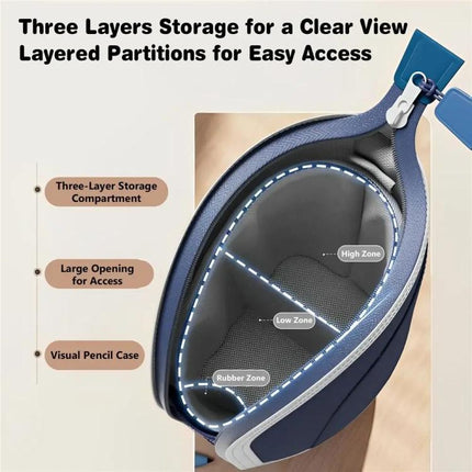 Vertical Pencil Cases Expandable Large Capacity Desk Stationery Organizer For Students