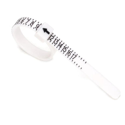 10pcs Portable Ring Measuring Belt Finger Circumference Soft Ruler