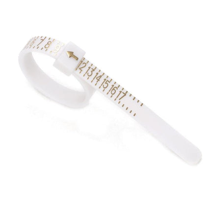 10pcs Portable Ring Measuring Belt Finger Circumference Soft Ruler