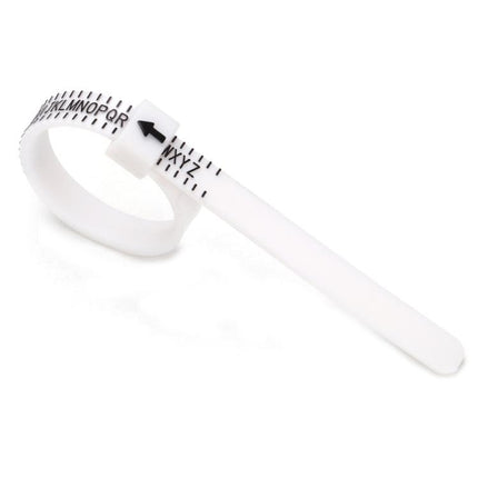 10pcs Portable Ring Measuring Belt Finger Circumference Soft Ruler