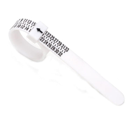 10pcs Portable Ring Measuring Belt Finger Circumference Soft Ruler