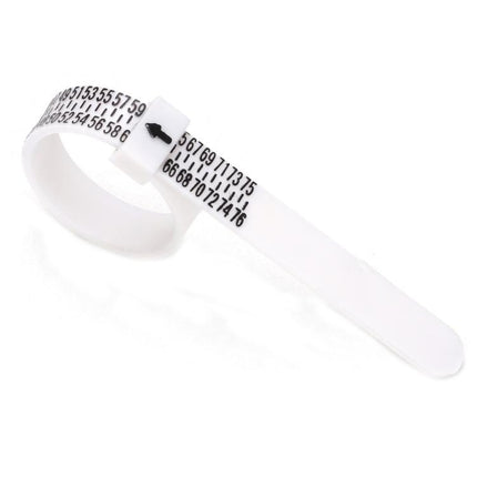 10pcs Portable Ring Measuring Belt Finger Circumference Soft Ruler