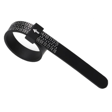 10pcs Portable Ring Measuring Belt Finger Circumference Soft Ruler