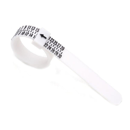 10pcs Portable Ring Measuring Belt Finger Circumference Soft Ruler