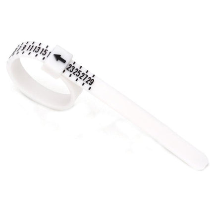 10pcs Portable Ring Measuring Belt Finger Circumference Soft Ruler