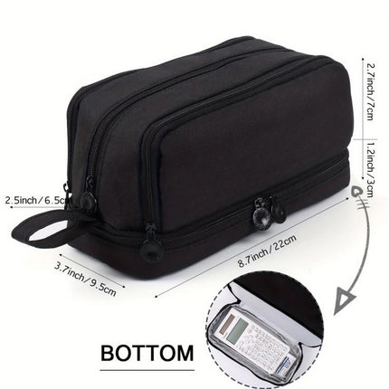 Angoo Student Four-Layer Waterproof Wear-Resistant Pencil Case