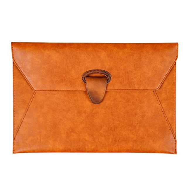 Leather A4 Document Holder Waterproof Business File Organizer, Fits 100 Sheets