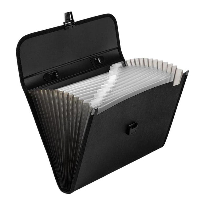 Deli 5232 A4 Accordion Bag Office Handbag 13 Compartment Folder Document Storage Bag