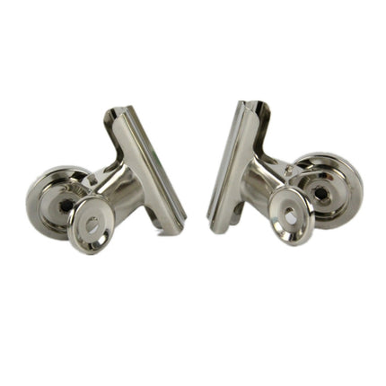 20 PCS Stainless Steel Round Head Clip Paper Clip Office Folder Refrigerator Wall Memo Clip