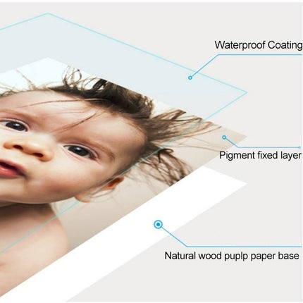 100 PCS 6 Inch Inkjet Printing Paper Photo Paper Color Single-Sided Coated Printing Highlight Waterproof Lluminous Paper