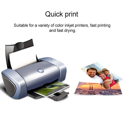 100 PCS 6 Inch Inkjet Printing Paper Photo Paper Color Single-Sided Coated Printing Highlight Waterproof Lluminous Paper
